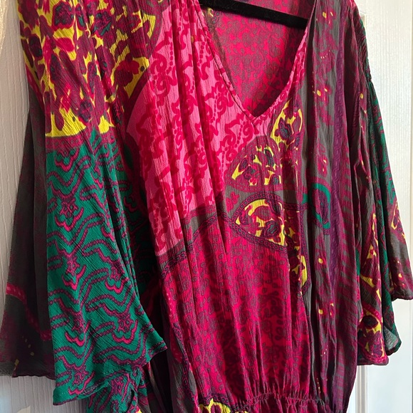 Colourful flowy hippie shirt - Picture 4 of 6